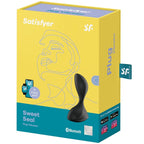 SATISFYER - APLICACIÓN DE PLUG VIBRANTE SWEET SEAL NEGRO