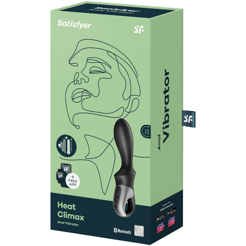 SATISFYER - VIBRATORE ANALE APPLICABILE HEAT CLIMAX NERO