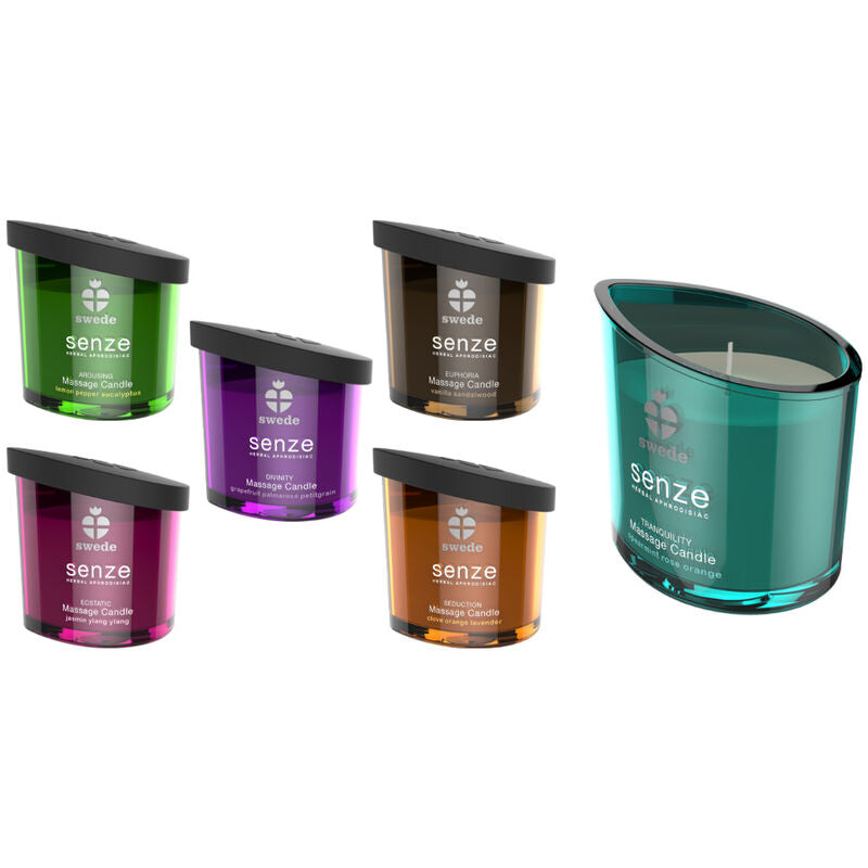 SWEDE - SEDUCTION SENZE MASSAGE CANDLE - CLOVE, ORANGE, LAVENDER