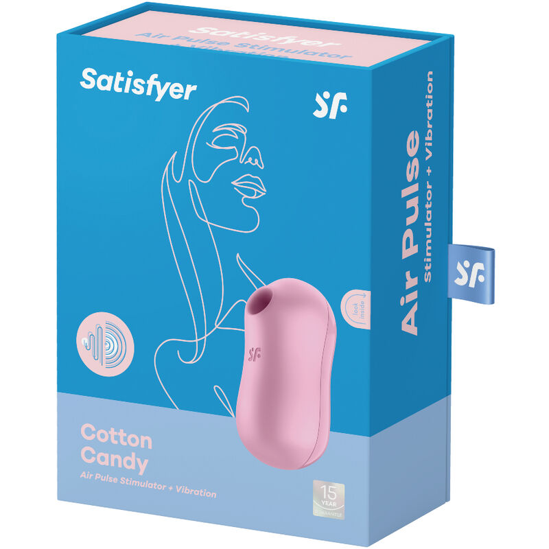 SATISFYER - ESTIMULADOR Y VIBRADOR DE IMPULSOS DE AIRE COTTON CANDY LILAC