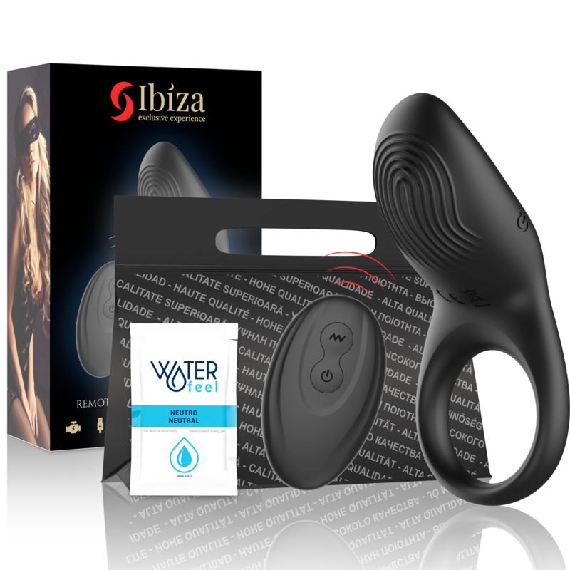 IBIZA - ANELLO VIBRANTE CON TELECOMANDO CONTATTO COMPLETO