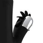BLACK&SILVER - VIBROMASSAGGIATORE BUNNY REED UP & DOWN
