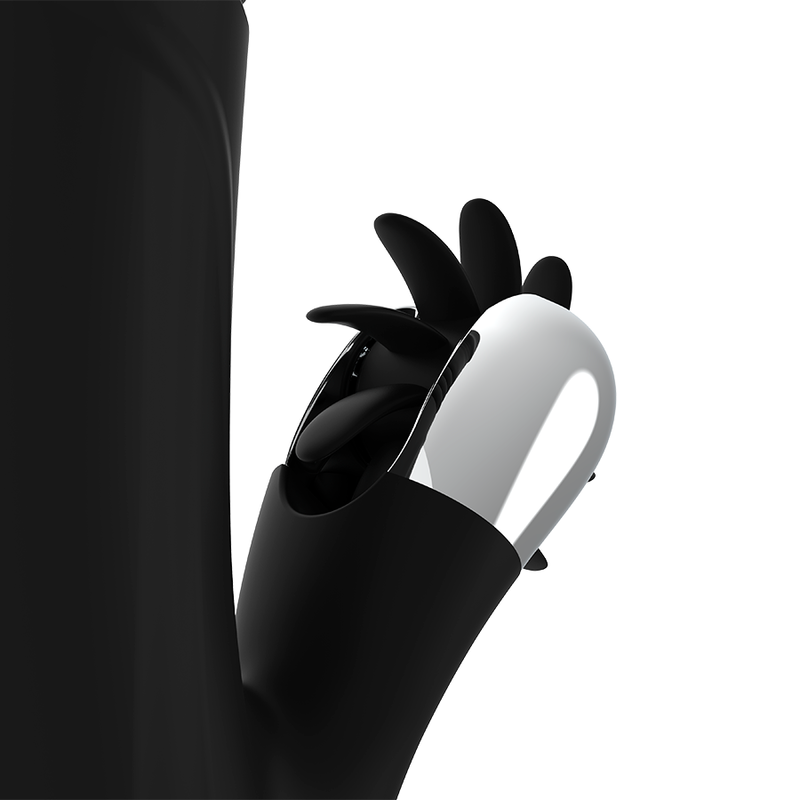 BLACK&SILVER - VIBROMASSAGGIATORE BUNNY REED UP & DOWN