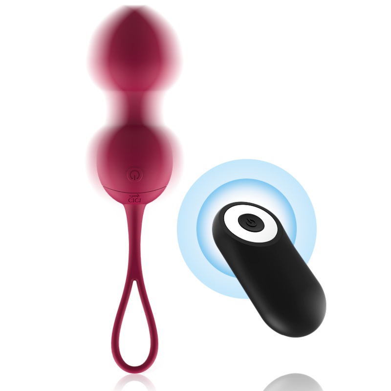 CICI BEAUTY - SET DI 3 PERLE DI KEGEL VIBRANTI IN SILICONE PREMIUM CON TELECOMANDO