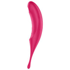 SATISFYER - TWIRLING PRO AIR PULSE STIMULATOR AND VIBRATOR RED