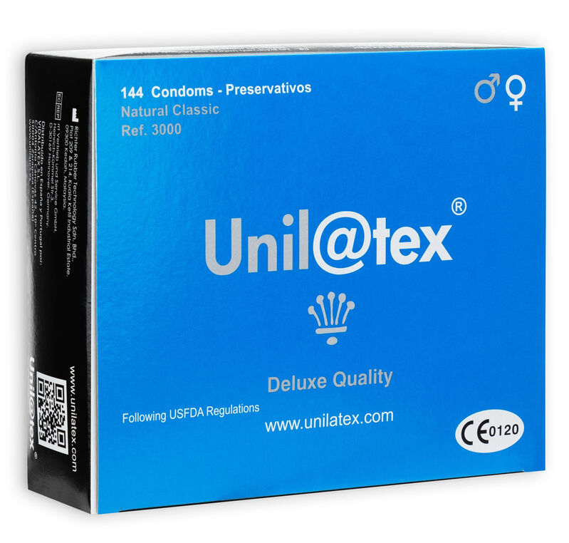 UNILATEX - PRESERVATIVOS NATURALES 144 UNIDADES