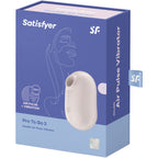 SATISFYER - STIMOLATORE E VIBRATORE DOPPIO AIR PULSE PRO TO GO 2 BEIGE
