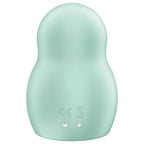 SATISFYER - DOUBLE AIR PULSE PRO TO GO 1 VIBRATOR AND STIMULATOR GREEN