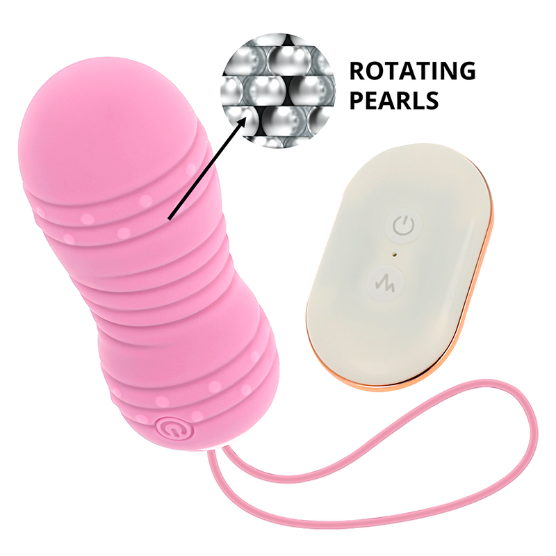 OHMAMA - TELECOMANDO UOVO 7 MODALITÀ ROTAZIONE ROSA