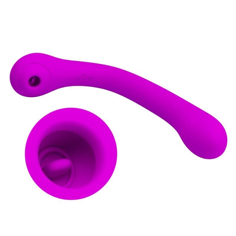 PRETTY LOVE - VIBRATORE E STIMOLATORE CLITORIDEO ALEX LILAC