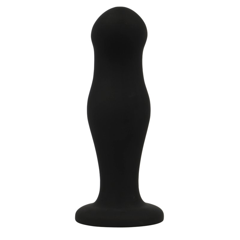 BLACK&SILVER - SEAN PREMIUM BLACK SILICONE ANAL PLUG