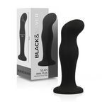 BLACK&SILVER - SEAN PREMIUM BLACK SILICONE ANAL PLUG