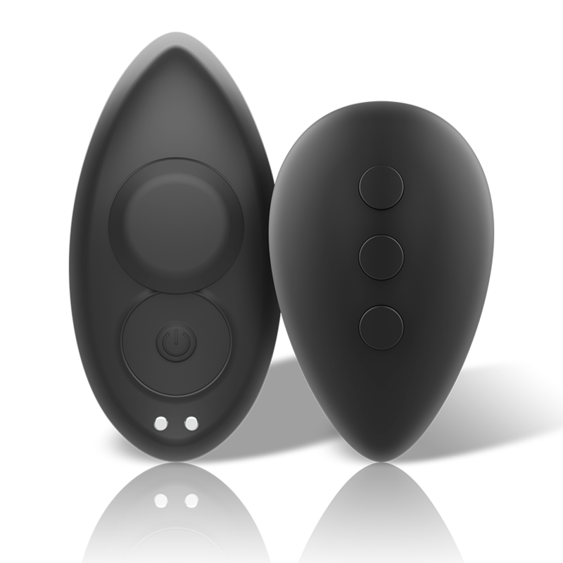 BLACK&SILVER - MUTANDINE VIBRANTI RICARICABILI IN SILICONE PRESTON NERE