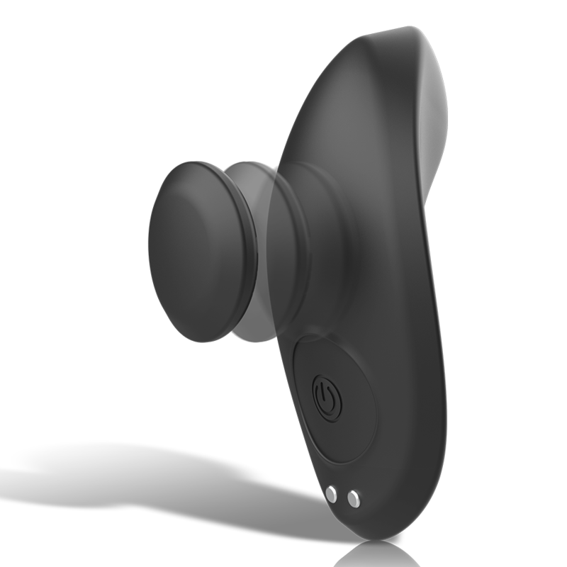 BLACK&SILVER - MUTANDINE VIBRANTI RICARICABILI IN SILICONE PRESTON NERE