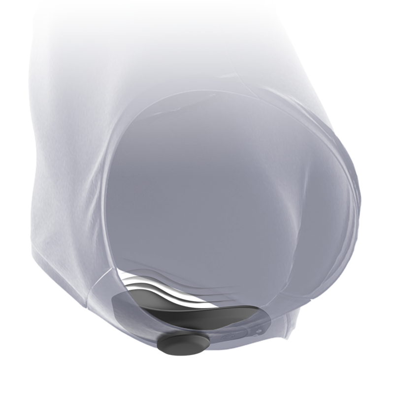 BLACK&SILVER - MUTANDINE VIBRANTI RICARICABILI IN SILICONE PRESTON NERE