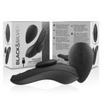 BLACK&SILVER - MUTANDINE VIBRANTI RICARICABILI IN SILICONE PRESTON NERE