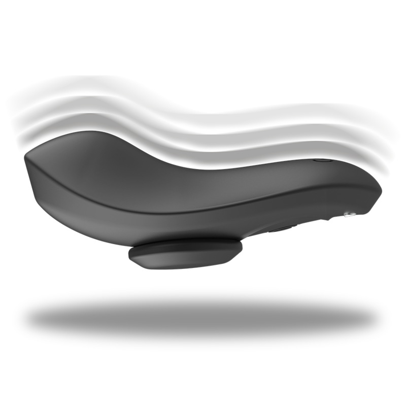 BLACK&SILVER - MUTANDINE VIBRANTI RICARICABILI IN SILICONE PRESTON NERE
