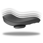 BLACK&SILVER - MUTANDINE VIBRANTI RICARICABILI IN SILICONE PRESTON NERE