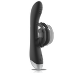 BLACK&SILVER - DJ. STIMOLATORE A CONIGLIETTO RICARICABILE IN SILICONE ADAM NERO
