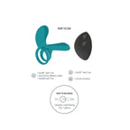XOCOON - COUPLES VIBRATING RING GREEN