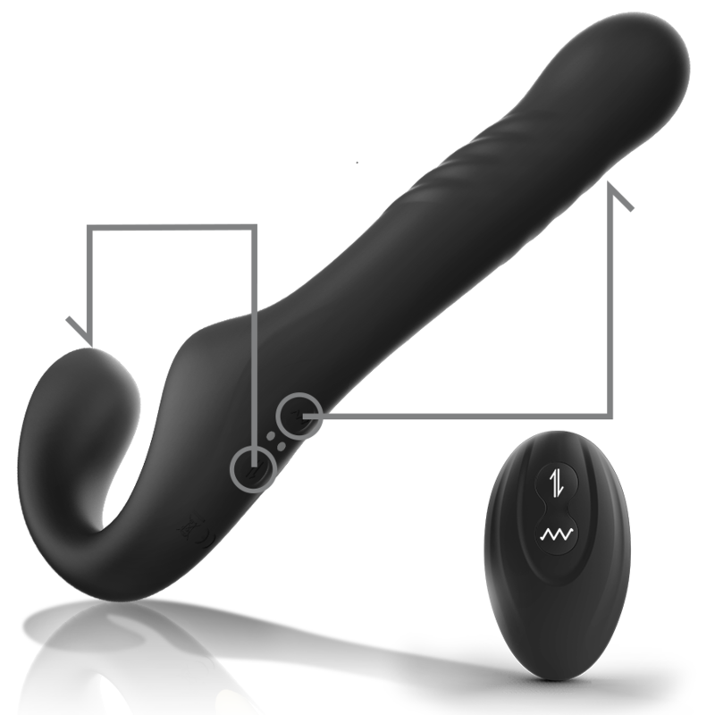 IBIZA - VIBRATORE SENZA CINTURINO CON TELECOMANDO UP & DOWN