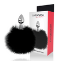 DARKNESS - TAPÓN ANAL EXTRA CON COLA NEGRO 7 CM