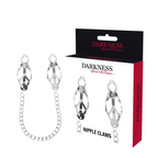 DARKNESS - PINZA DE METAL CON CADENA