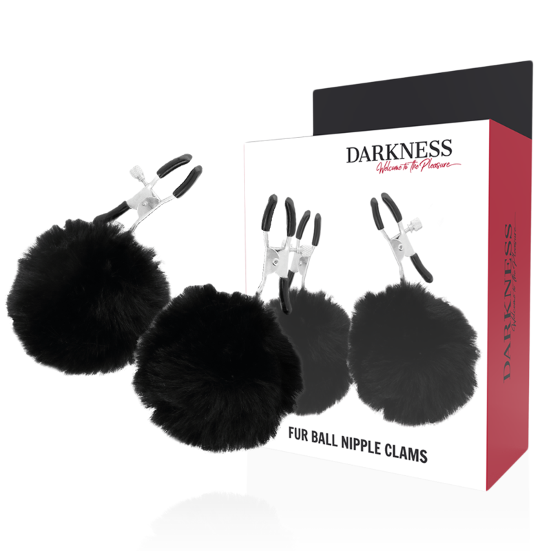 DARKNESS - PINZE PER CAPEZZOLI CON POM POM 1