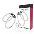 DARKNESS - ANILLO PENEANO DOBLE DE METAL