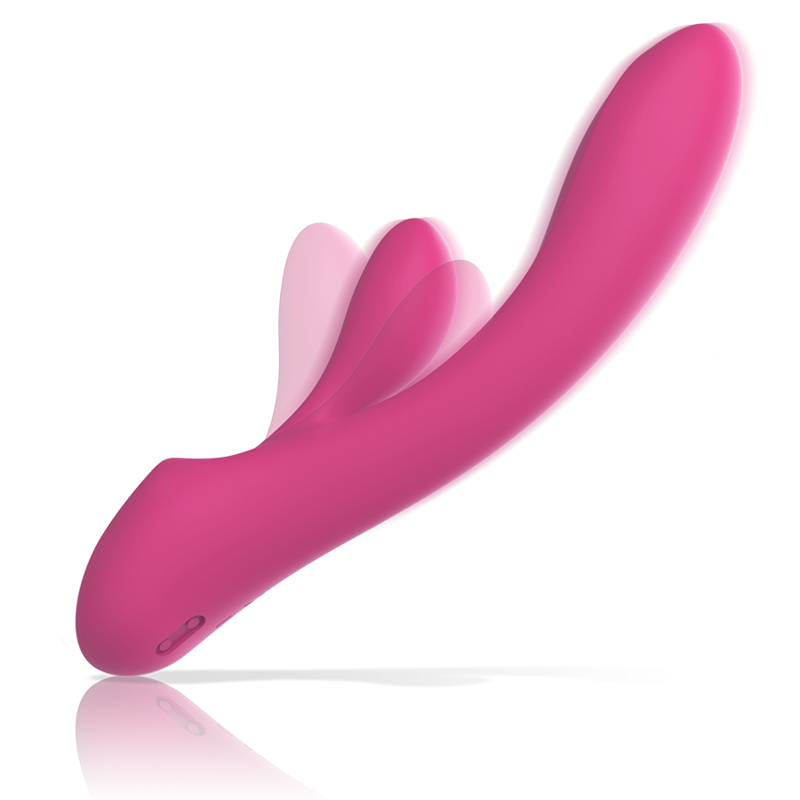 INTENSE - LUIGI RABBIT LIQUID SILICONE VIBRATOR PINK