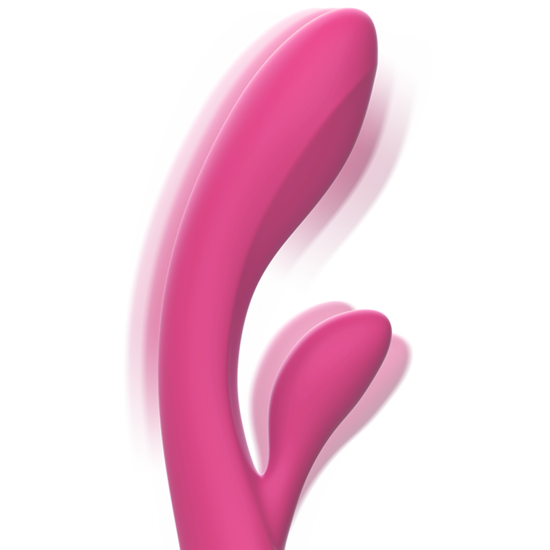INTENSE - LUIGI RABBIT LIQUID SILICONE VIBRATOR PINK