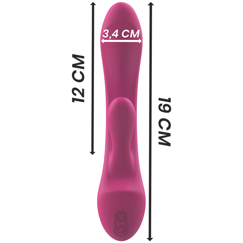 INTENSE - LUIGI RABBIT LIQUID SILICONE VIBRATOR PINK