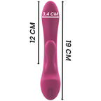INTENSE - LUIGI RABBIT LIQUID SILICONE VIBRATOR PINK