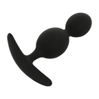 BLACK&SILVER - ORSON SILICONE ANAL PLUG 2 WAVES 9 CM