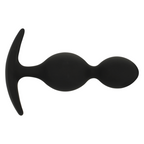 BLACK&SILVER - ORSON SILICONE ANAL PLUG 2 WAVES 9 CM