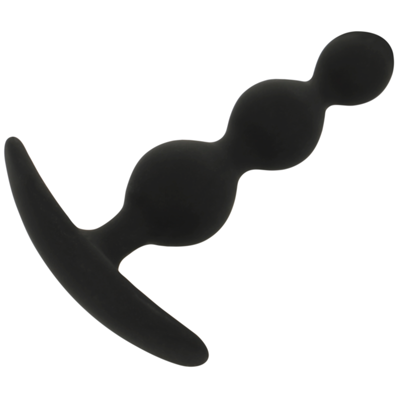 BLACK&SILVER - CATENA A SFERE ANALE RUPERT 10 CM