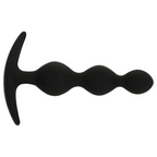 BLACK&SILVER - CATENA A SFERE ANALE RUPERT 10 CM