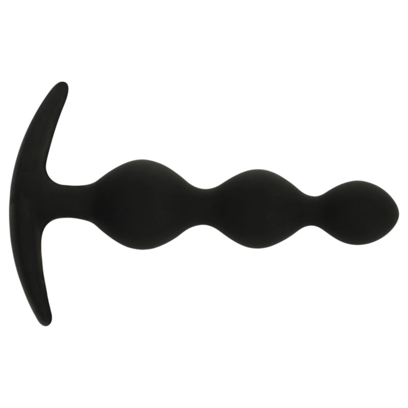 BLACK&SILVER - CATENA A SFERE ANALE RUPERT 10 CM