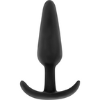 BLACK&SILVER - ANAL PLUG IN SILICONE KAEL CON IMPUGNATURA MEDIA