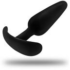 BLACK&SILVER - ANAL PLUG IN SILICONE KAEL CON IMPUGNATURA MEDIA