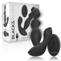 BLACK&SILVER - TELECOMANDO IN SILICONE PER ANAL PLUG CORA