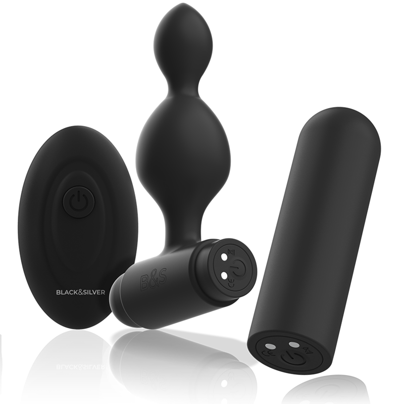 BLACK&SILVER - TUCKER PICCOLO TELECOMANDO PER PLUG ANALE IN SILICONE