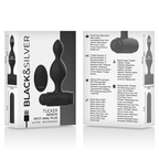 BLACK&SILVER - TUCKER PICCOLO TELECOMANDO PER PLUG ANALE IN SILICONE