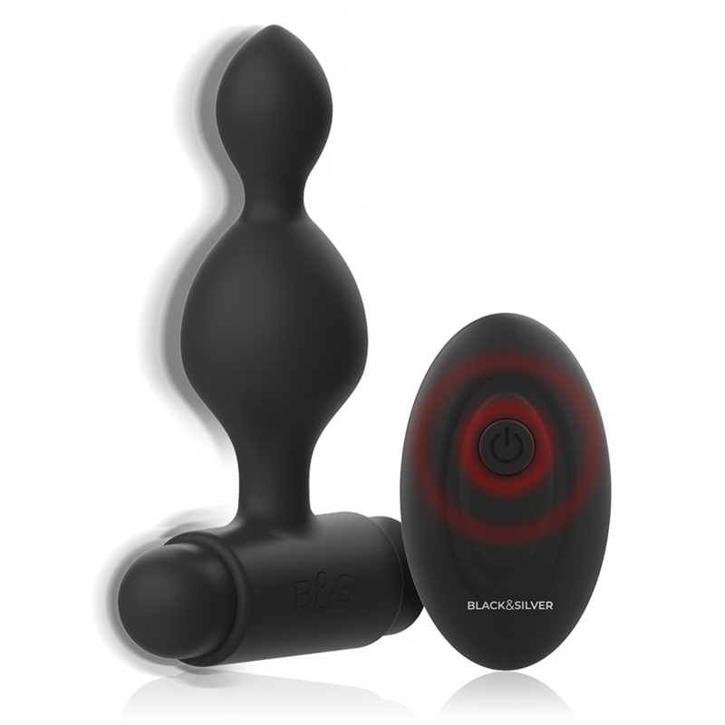 BLACK&SILVER - TUCKER PICCOLO TELECOMANDO PER PLUG ANALE IN SILICONE