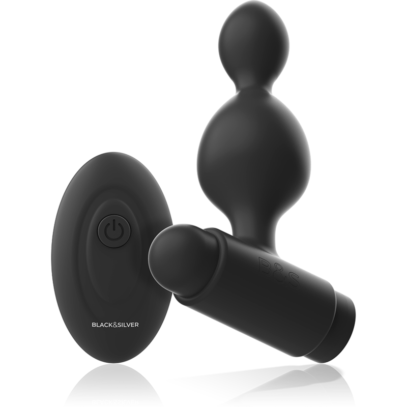 BLACK&SILVER - TUCKER PICCOLO TELECOMANDO PER PLUG ANALE IN SILICONE