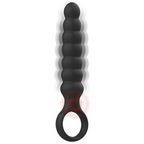 BLACK&SILVER - POWERFUL SILICONE ANAL DILATOR BOB