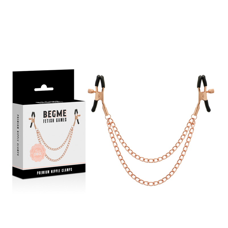BEGME - BLACK EDITION PREMIUM PINZE PER I CAPEZZOLI CON CATENA