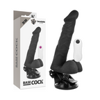 BASECOCK - VIBRATORE ARTICOLATO TELECOMANDATO NERO 20 CM -O- 4,5 CM