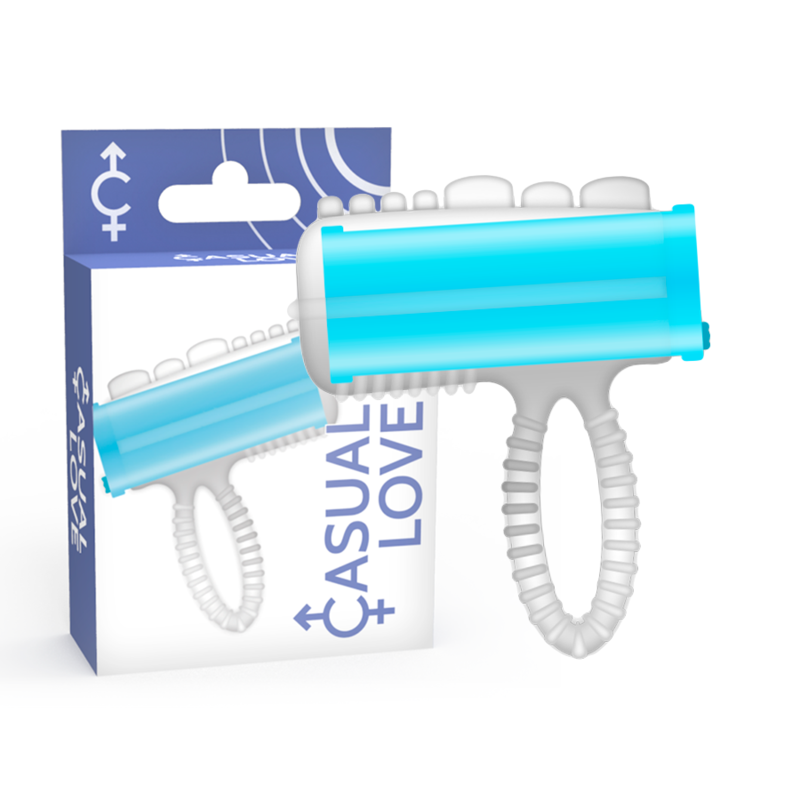 CASUAL LOVE - ANELLO VIBRANTE PER LINGUA BLU