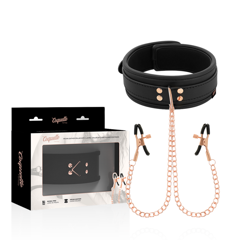 COQUETTE CHIC DESIRE - COLLANA CON CLIP A VENTAGLIO FANTASIA CON FODERA IN NEOPRENE